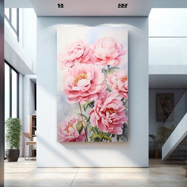 Tableau Peinture Avec Pivoine